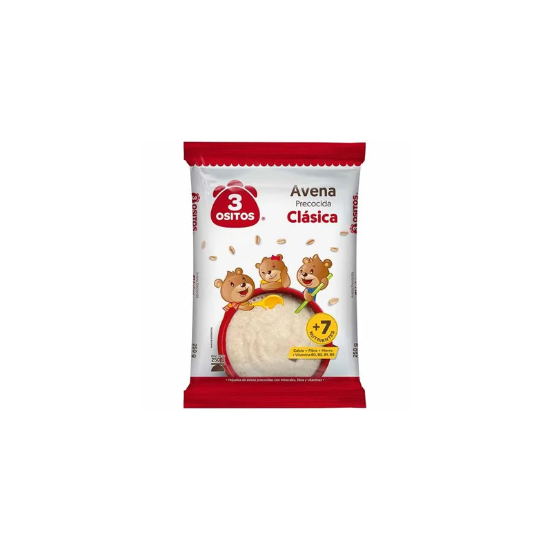 Leche Pura Avena Clasica Tres Ositos 250 grs