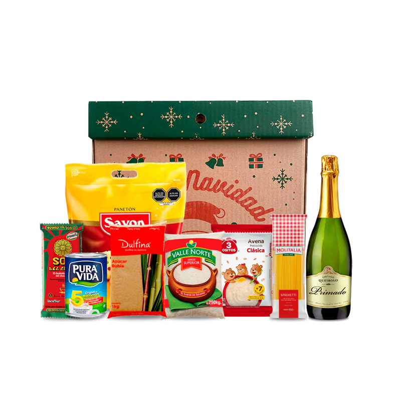 canasta navideña 8 productos