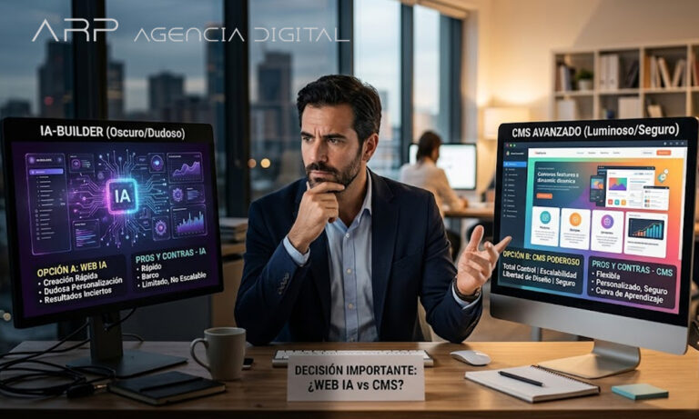 Páginas web hechas con iA, son la solución o un problema?